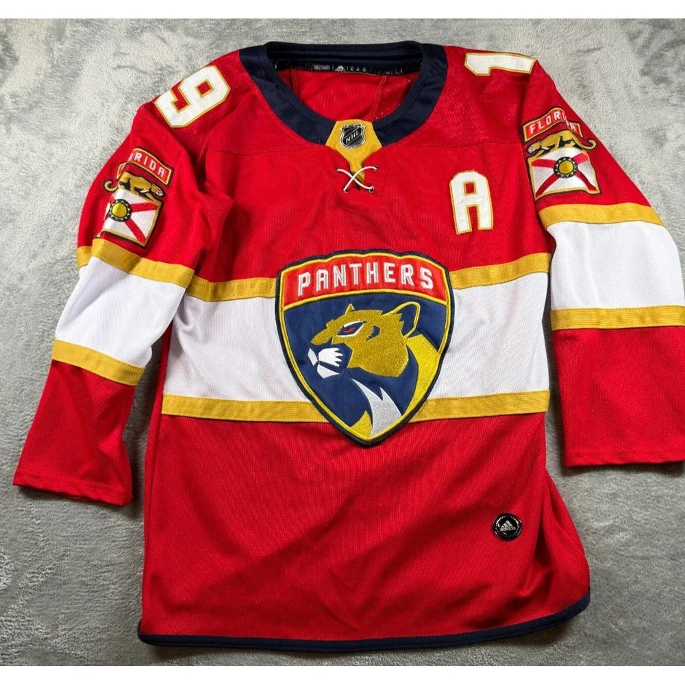 Adidas Florida Panthers #16 Aleksander Barkov Jersey Mens 50 NHL Hockey